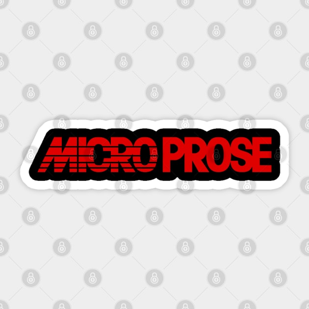 Retro Computer Games Microprose Logo Sticker by Meta Cortex